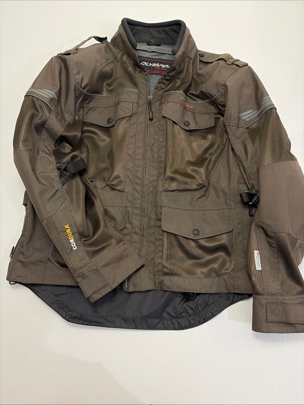 Men's Brown Olympia Cordura Motorcycle Jacket